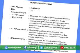 Check spelling or type a new query. Silabus Seni Budaya Smp Kelas 7 Kurikulum 2013 Revisi Terbaru Guru Maju