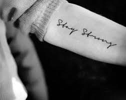 2pcs Stay Strong Script Quote Temporary Tattoo Inknart Temporary Tattoo Wrist Neck Ankle Small Tattoo Strong Tattoos Meaningful Wrist Tattoos Foot Tattoos