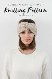 Create one in minutes and use up some of your scrap yarn stash at the same time…woot! Knitting Pattern Knit Headband Ear Warmer Turban Style Etsy In 2021 Knit Headband Pattern Headband Pattern Chunky Knit Headband