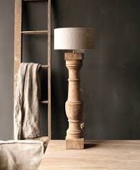 prachtig oude houten baluster lamp voet houten lamp houten oud hout