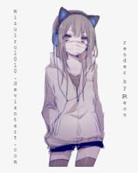 Anime, anime girls, digital art, artwork, 2d, portrait display. Anime Girl Head Cat Anime Cat On Head Hd Png Download Kindpng