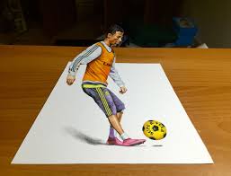 Cristiano Ronaldo 3d Drawing