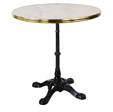 28 Genoa Top French Brasserie Cafe Table And 4 Prong Base Mobiliario
