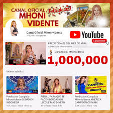 Las cartas de mhoni vidente muestran el posible futuro de belinda y christian nodal, desde fecha de boda, hasta el. Mhoni Vidente On Twitter Gracias Amigos Youtube Mi Canal