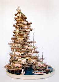 I finally returned to my game, and took a picture of the finished product! Bonsai Tree Houses By Takanori Aiba Colossal