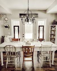 The Cuisine Shabby Chic Kitchen Game A Table In The Center A Couple Of Rustic Chairs Shabby Chic Kitchen Table Rustic Dining Room Farmhouse Style Dining Room