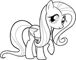 Pinkie pie, rainbowdash, sparkle, rarity, fluttershy, applejack all together coloring image. Fluttershy Of My Little Pony Coloring Pages