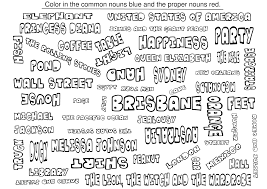 Common And Proper Nouns Coloring Sheets Common And Proper Nouns Colorin Common And Proper Nouns Abstract Nouns Nouns
