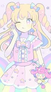 Anime Art Girl Baby Girl Background Beautiful Beautiful Girl Beauty Blue Cartoon Colorful Cute Baby Des Kawaii Background Cute Drawings Kawaii Anime