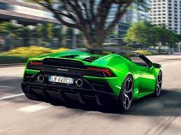 The evo makeover opens up the huracán's face courtesy of a new bumper with integrated splitter and enlarged air intakes. Lamborghini Huracan Evo Spyder Auto Motor At