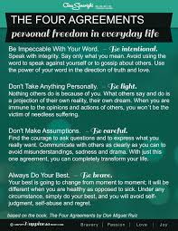 Four Agreements Handout One Of The Best Reads Www Amplifyhappinessnow Com 4agreements Happinessnow Joy The Four Agreements Words Inspirational Quotes
