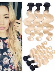 Weave hairstyles pretty hairstyles straight hairstyles hair colorful balayage blond blonde hair grey hair brown hair curly hair styles. 8a Brazilian 1b 613 Colored Two Tone Hair Weave Blonde Virgin Hair Dark Roots Ombre 613 Human Hair Fashion Short Long Ombre Colored Human Hair Online Sale Favohair Com