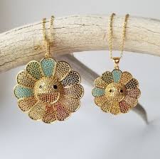 Jewelry Small Takashi Murakami Flower Pendant Gold Poshmark