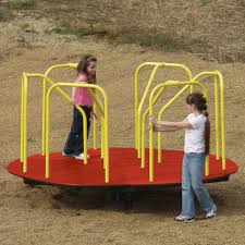 Sportsplay 6 Ft Merry Go Round Green Tan Merry Go Round Commercial Playground Equipment Playground Accessories
