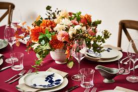 Instead, bunch them all together or put them in a series of small vases all down the. Ina Garten Thanksgiving Table Setting Ideas Kitchn