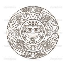Stylized Aztec Calendar Aztec Tattoo Designs Aztec Calendar Calendar Vector
