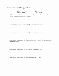 Readablenew Kinetic And Potential Energy Worksheet Answers Kineticand Check More At Https