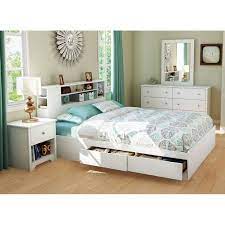Vito Queen White Bedroom Set With Bookcase Bed Dcg Stores White Bedroom Set Bookcase Bed Bookcase Headboard Queen