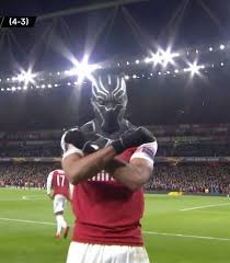 Drobga responds to aubameyang mimicking trademark. Auba Black Panther Celebration Caps Arsenal Win Over Stade Rennes