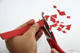 Fill the rest of the stool top with brightly colored pieces of paper being sure to leave spaces between the paper to represent the grout in a mosaic. How To Make A Paper Mosaic