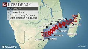 Tropical cyclone eloise made landfall in mozambique early saturday at a key port before weakening, as heavy rains head toward south africa. Weather Alert Eloise May Strengthen Into A Dangerous Storm Before Landfall In Mozambique Accuweather Club Of Mozambique