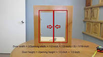 How to measure cabinet openings for new cabinet doors