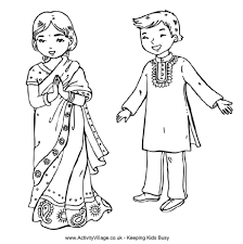 Indian boy coloring page from native americans category. Indian Boy Coloring Pages For Kids