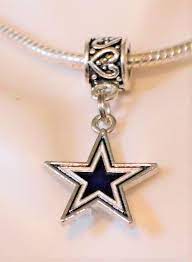 Nfl Dallas Cowboys Star Dangle Pendant Charm For Charm Bracelet Or Necklace S Dallascowboys Dallascowboys Dallas Cowboys Star Pendant Mini Football Helmet