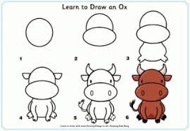 Learn To Draw An Ox Animal Drawings Drawings Learn To Draw