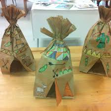 Paper Bag Tepees Multicultural Art Elementary Art Thanksgiving Preschool Preschool Crafts School Crafts