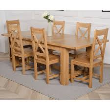 Shop our great selection of furniture & save. Duke Chunky Refectory Extendable Dining Table With 6 Berkeley Oak Chairs Oak Furniture King