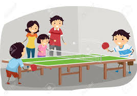 Esta es la página 1 de 4. Ilustracion Que Ofrece Una Familia Que Juega Tenis De Mesa Ilustraciones Vectoriales Clip Art Vectorizado Libre De Derechos Image 31689336