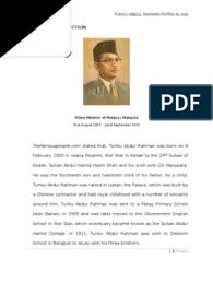 Abdul rahman tunku abdul rahman tunku. Tunku Abdul Rahman Write Up Strait Of Malacca Malaysia