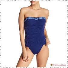 Classic One Piece Swimsuit Ruched By Despi Sz L Xl Nwt