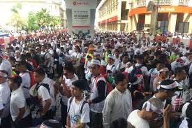 .a rally to oppose the international convention on the elimination of all forms of racial discrimination (icerd), here, today. Anti Icerd Crowd Clogs Up Masjid Jamek Lrt Station Nation Malayjournal