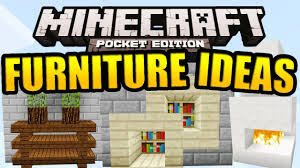 Minecraft Pe Furniture Ideas Tutorial Minecraft Pe 0 10 0 0 10 4 Minecraft Decorations Minecraft Pe Minecraft Room