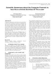 Forensic tools and technology (eoghan casey). Pdf Scientific Awareness About The Computer Forensic To Face The E Criminal Activities Of The E User