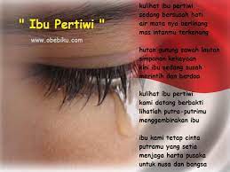 Apakah sebenarnya terbuku di kalbuku apakah seperti linang air mata dipipimu. Lirik Lagu Anak Anak Ibu Pertiwi Obebiku