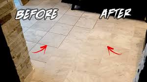 They're durable, but like all floors, they need care and cleaning. How To Restore Tile Grout In 1 Hr Diy Before After Clean Grout Between Lines Youtube
