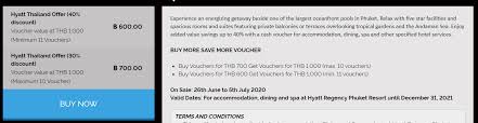 Hyatt book room with code & take unlimited street car rides, tours of the historic french quarter & a complimentary gift of cafe du mondes famous beignet mi. Hyatt Thailand Up To 40 Off Voucher Sale Buy Until July 5 2020 Loyaltylobby