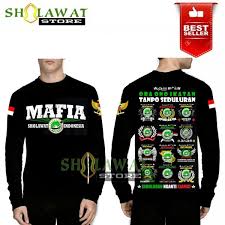 Salah satunya yaitu model baju batik pria resmi yang sangat digemari para seseorang yang ingin tampil modis. Jual Kaos Mafia Sholawat Mafish Nusantara Abah Ali Gondrong Lengan Panjang Di Lapak Sholawat Store Bukalapak