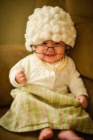 13 Adorable Photos Of Babies Dressed Up As Old People Baby Halloween Costumes Old Lady Halloween Costume Old Lady Costume
