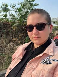 Enjoying a cocktail at the air b&b after a busy week