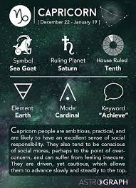They know how to stand up for themselves and defend their ideas. Astrograph Capricorn In Astrology