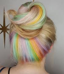 Regenbogen Haarfarbe Ideen Konnen Sie Einfach Definieren Sie Ihre Sommer Versteckte Haarfarbe Haarfarben Bunte Haare