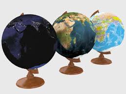 Earth Globe 3d Model Obj Mtl 3ds Fbx Dae Skp 1 3d Model Earth Globe Globe