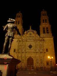 Antonio Deza Y Ulloa Fundador De Chihuahua Frente A Catedral Senalando El Lugar Donde Se Debe De Fundar Mapio Net