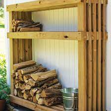 Diy Project Firewood Rack Outdoor Firewood Rack Firewood Rack Backyard Fireplace