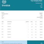 Electronic Invoice Template - Wave Financial
