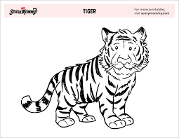 The ultimate christmas coloring pages for kids: Free Tiger Coloring Pages Your Kids Will Think Are Grr Eat